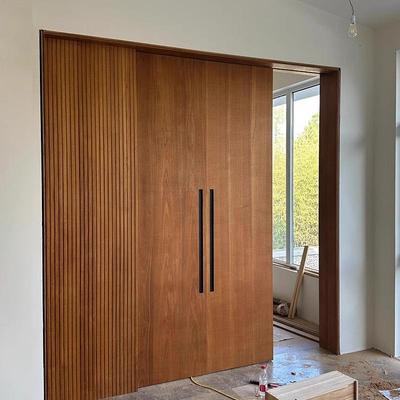 实木推拉门衣柜门定制联动卧室门隔断门隐形衣帽间门阳台门室内门