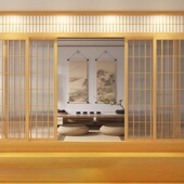 实木玻璃门日式 推拉门和室门榻榻米移门客厅书房卧室隔断格子门