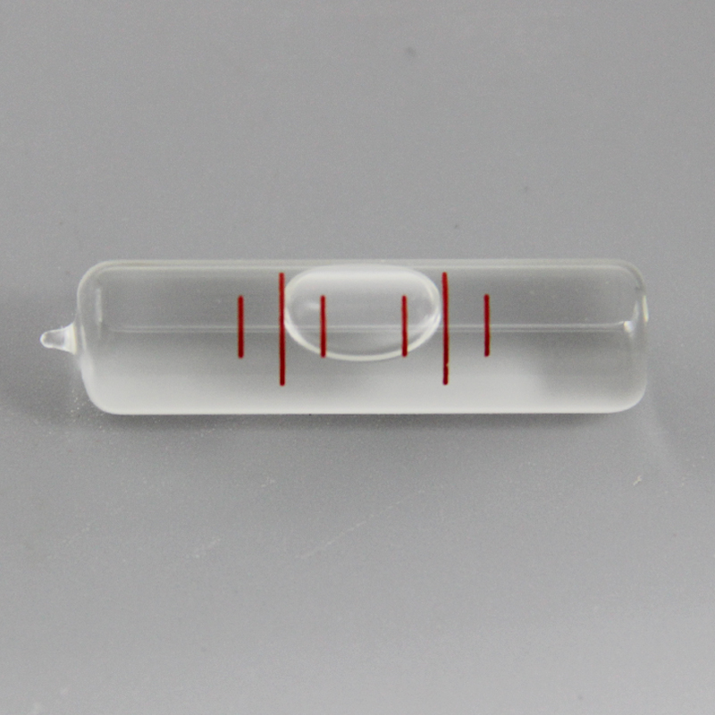 4分玻璃管状水平泡1.2mm/m长条气泡水平仪1036高精度圆柱水准泡珠