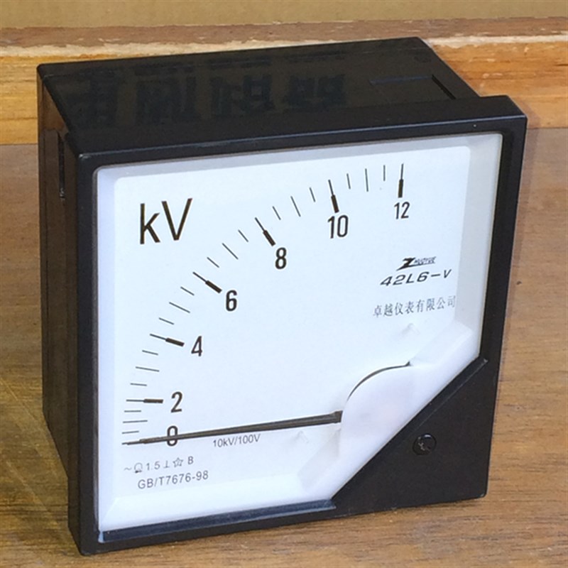 优质高压交流电压表指针式42L6 0-12KV 10KV/100V