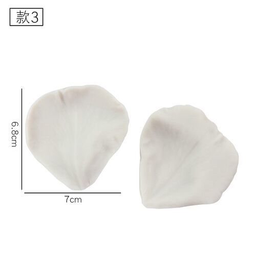 叶子玫瑰花瓣翻糖硅胶模具牡丹仿真花卉樱花艾素糖双面纹路糖花模