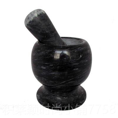 正品天然汉玉石臼蒜臼子捣蒜器器捣白碎捣药 罐 石臼石头捣蒜器包