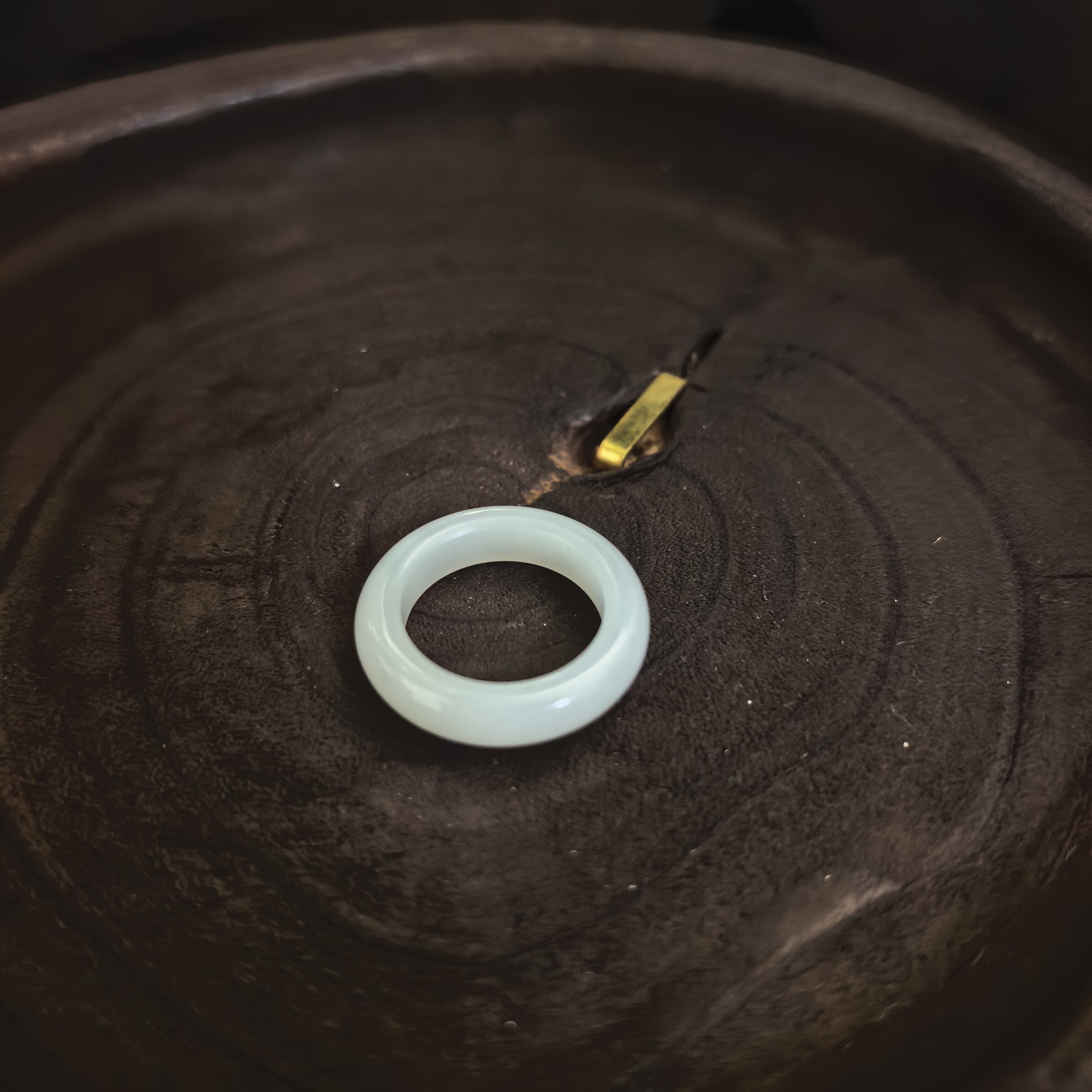 天然俄料和田玉羊脂级别一级白玉戒指13码