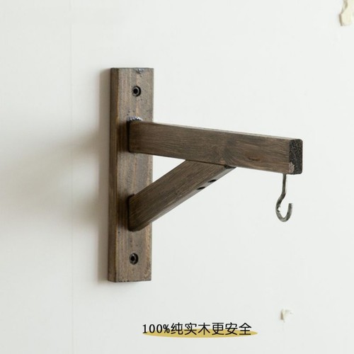 鸟笼挂钩壁吊兰灯笼灯墙上壁挂木质实木加长挂钩风铃灯挂钩墙壁