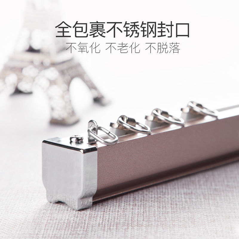 致尚静音a双直轨内嵌胶条无声窗帘轨道加厚铝合金纳米窗帘杆配件