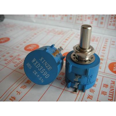 XINZE WXD3590S2W线绕电位器 出口精密多圈电位器2K+-5%