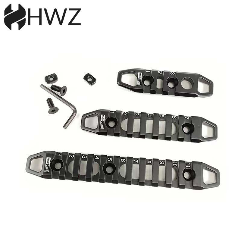 MGPCQ 3/7/11槽金属刻字导轨 keymod & M-lok鱼骨导轨条20mm镂空