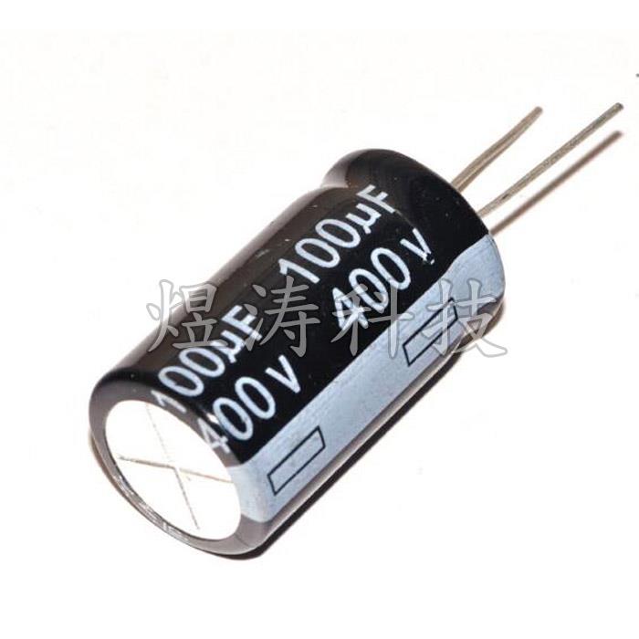400V100 400V100UF 体积18*30mm 18x30 直插铝电解电容 全新正品
