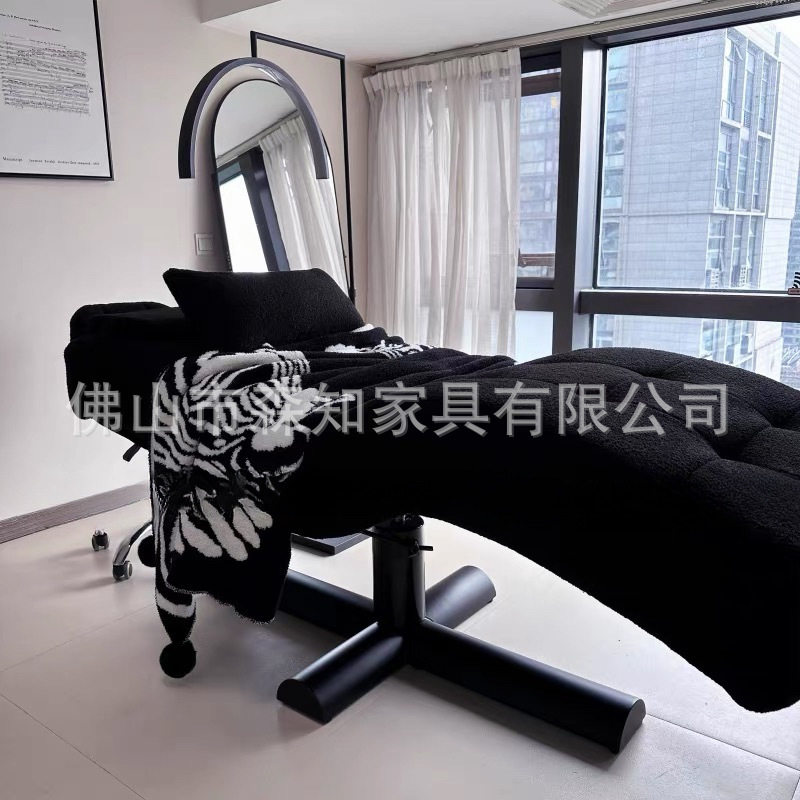 S型液压升降美睫纹绣美容床