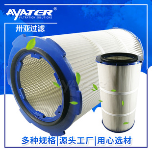 卅亚过滤325 工业六耳快拆聚酯覆膜除尘滤芯 660除尘滤筒
