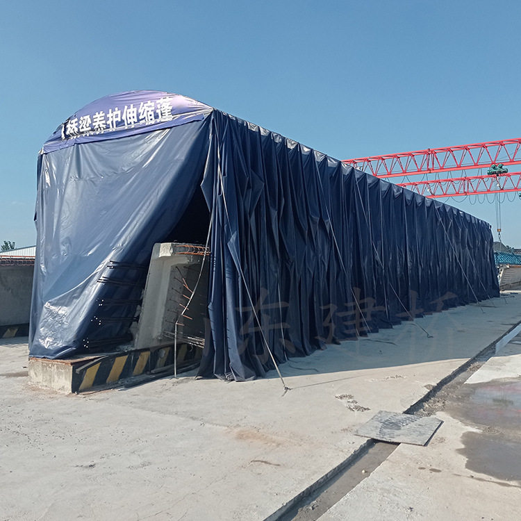 物流园大型停车棚 移动式遮阳防雨棚 折叠式临时仓库蓬