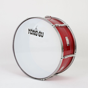 不锈钢大军鼓少先乐队鼓打击乐器可控22寸军鼓红皮军鼓红边大军鼓