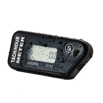 汽油发电机摩托车计防水LCD计时器 单次计时 保养提醒Hour Meter