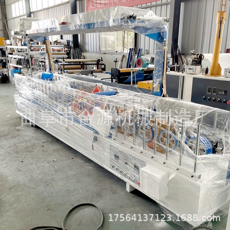 冷热胶铝合金线条包覆机 阴阳角护角线pvc冷胶包覆设备