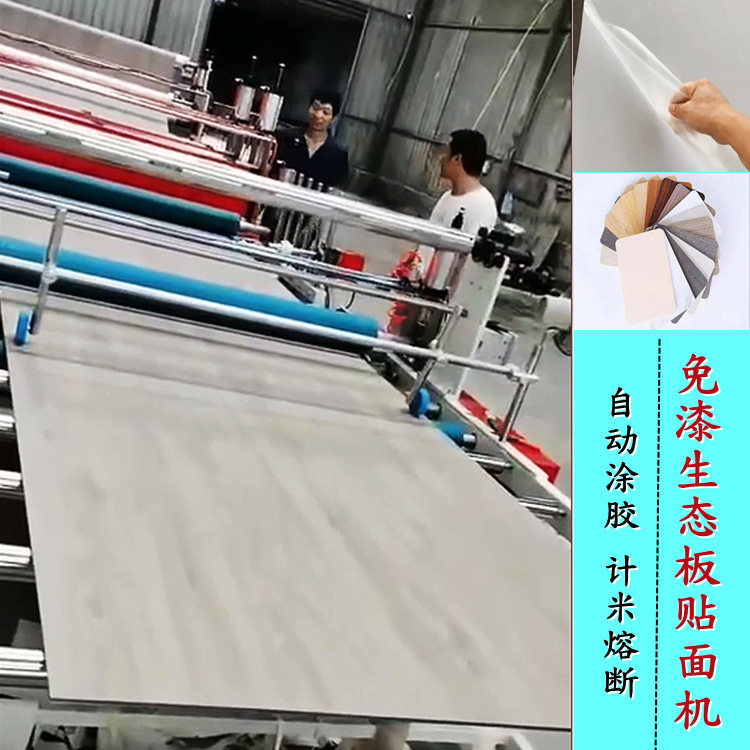 亚克力木饰面热胶覆膜贴布机