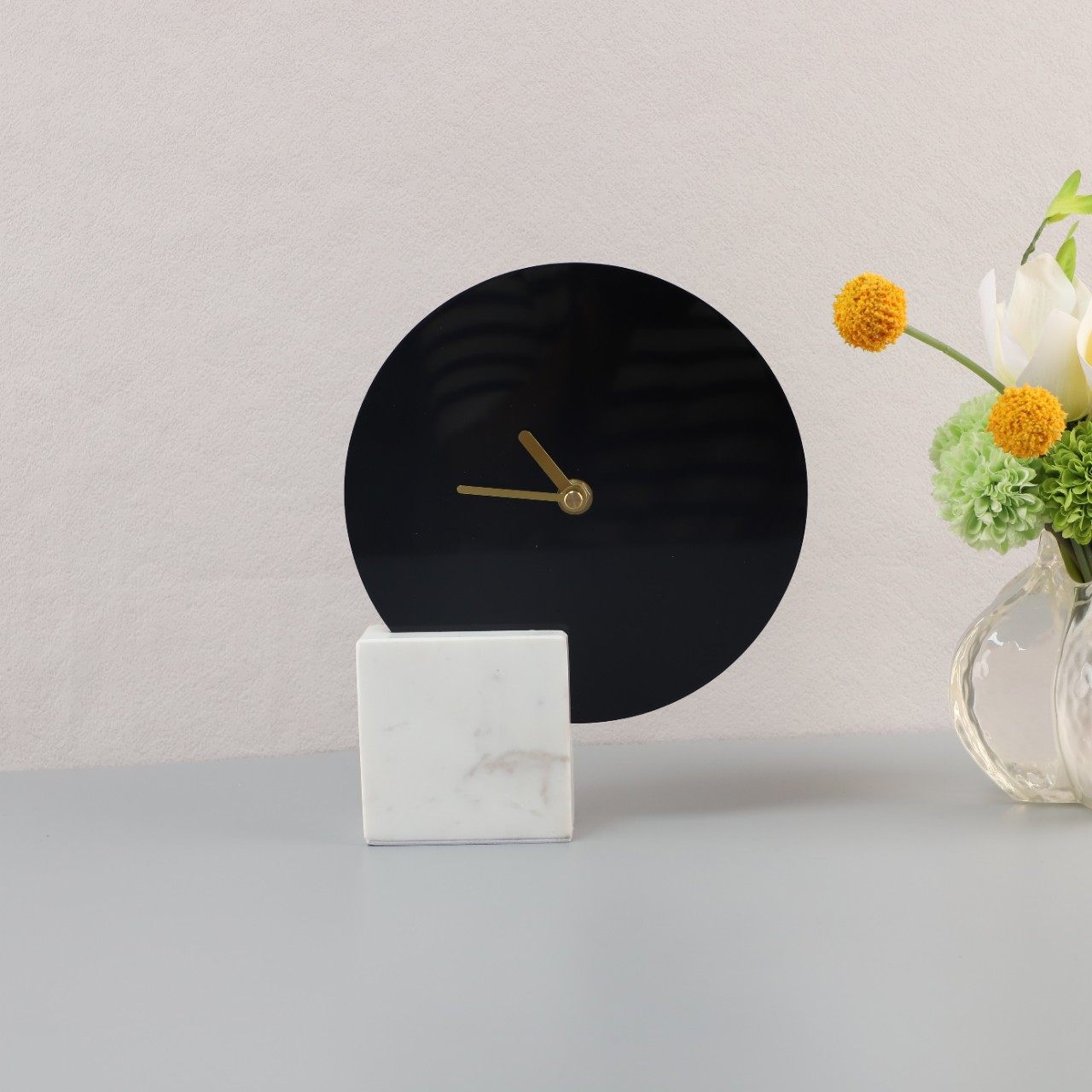 北欧简约大理石座钟钟表摆件客厅电视柜样板间售楼处软装家居饰品,电子元器件市场,电线扎带/束线带,淘宝优惠券,粉丝福利购,淘宝优惠卷