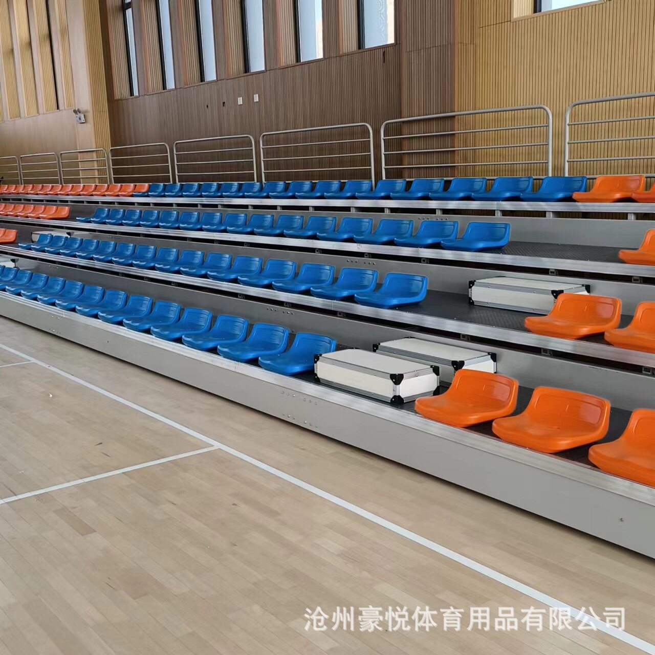 室内场馆看台等候椅可伸缩批发