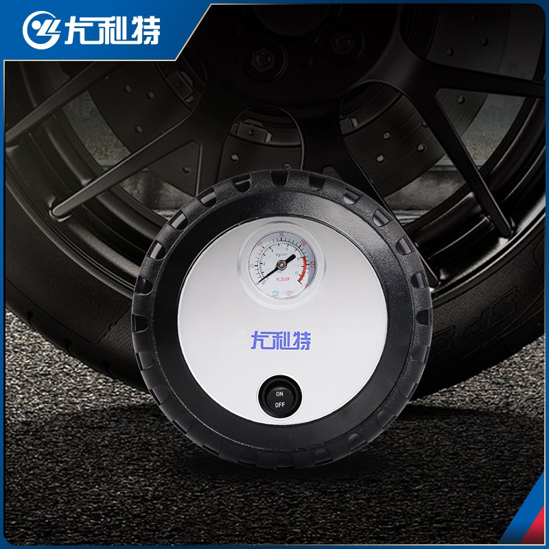 尤利特车载充气泵电动小r轿车便携式汽车轮车用多功能打气泵12V