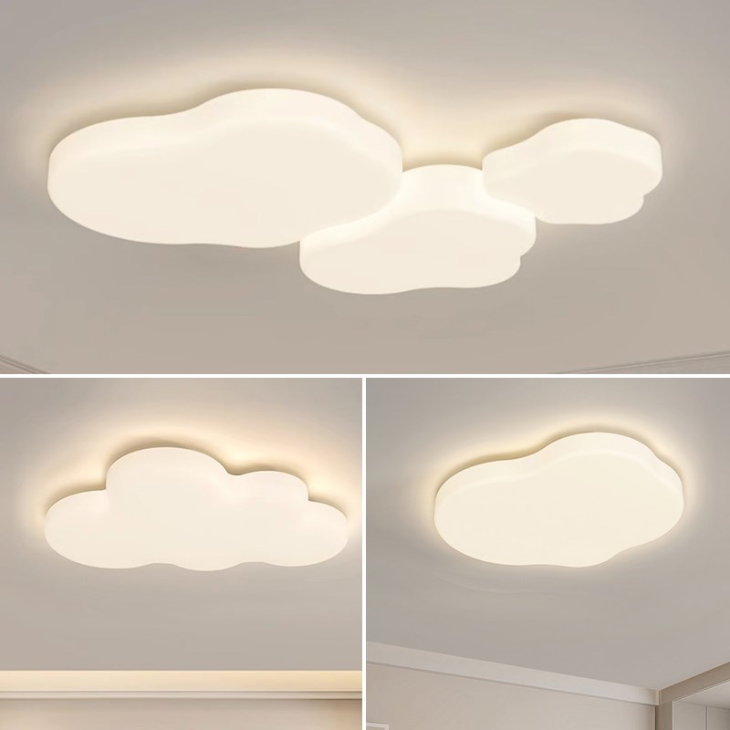 客厅主灯吸顶灯简约现代云朵餐厅卧室灯网红广东中山灯具全屋大全