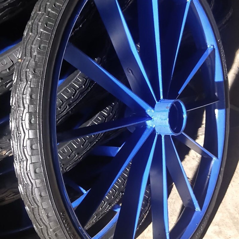 工地手推车轮胎2621s/2劳动车实心轮子板车斗车架子人力车钢圈