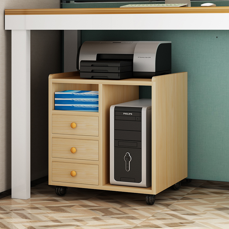 简约打印机架可移动电脑主机架放置收纳架带滑轮主机箱Z台式主机