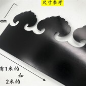 仿古大门铜条刻花铜皮压条装 包角对开门如意铜配件包边 饰门条中式