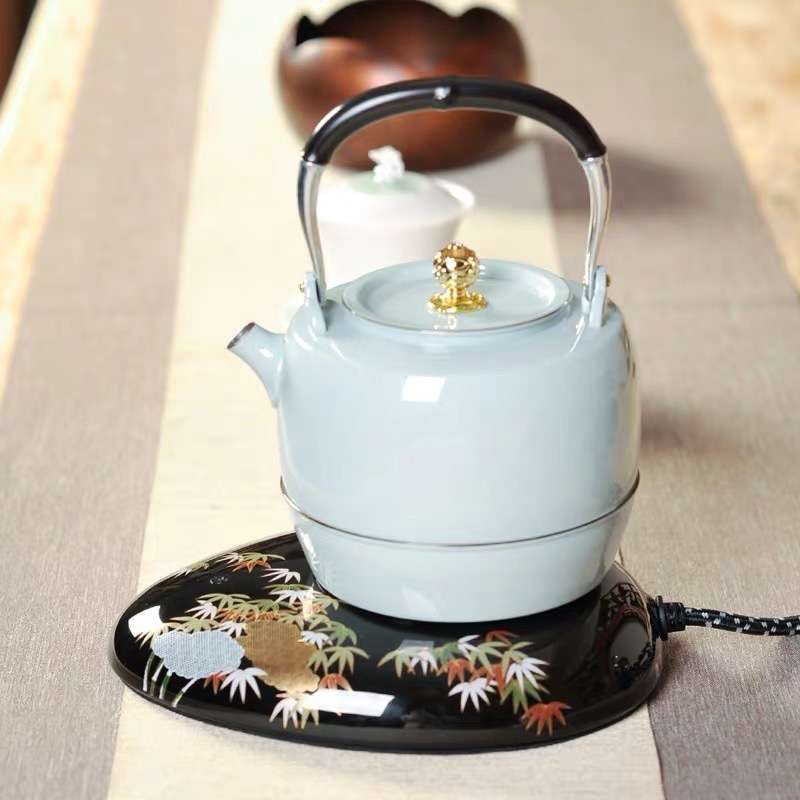 莺歌烧E70三缘堂鹿鸣堂电热水壶煮茶壶316不锈钢烧水壶自动断电