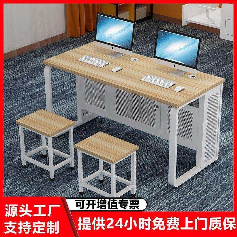 学校实训室机房电脑桌单人位隔板微机室双人电脑云桌面一体机桌椅