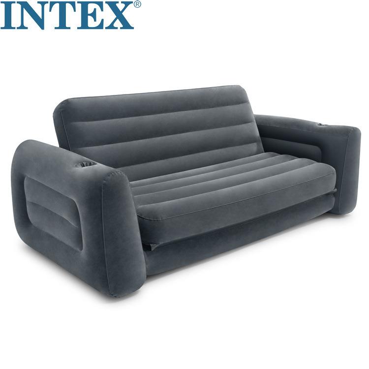 INTEX68552充气沙发三人折叠沙发充气沙发多功能沙发床