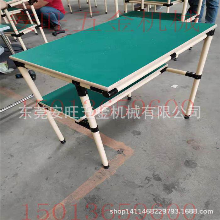 防静电精益管工作台车间周转车工厂复合管老化架圆管手推车