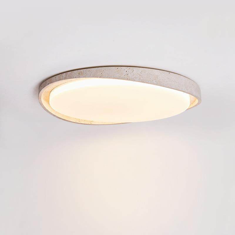 复古卧室吸顶灯书房高级感客厅设计师中古创意圆形奶油风主卧灯具