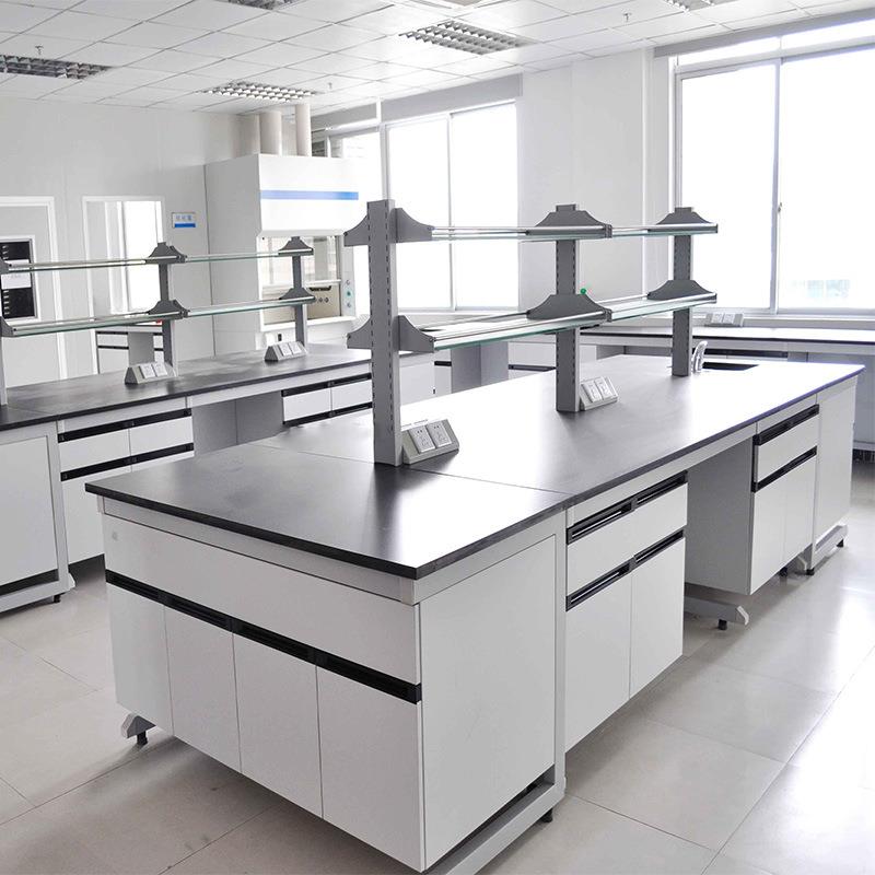 钢木实验台实验室工作台边台化验室全钢试验操作台中央台实验桌子