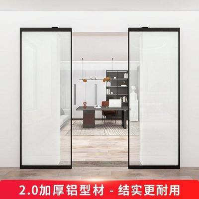 推拉门无轨幽灵门移门隐形轨道悬浮谷仓门卫生间卧室书房厨房