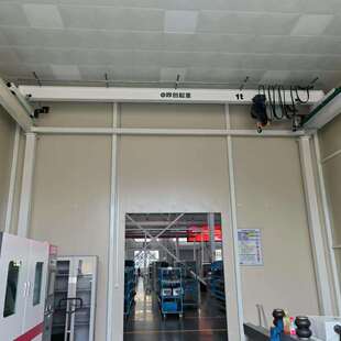 上海晔创电动单梁起重设备1t轻小型电动行走航吊欧式环链葫芦1t