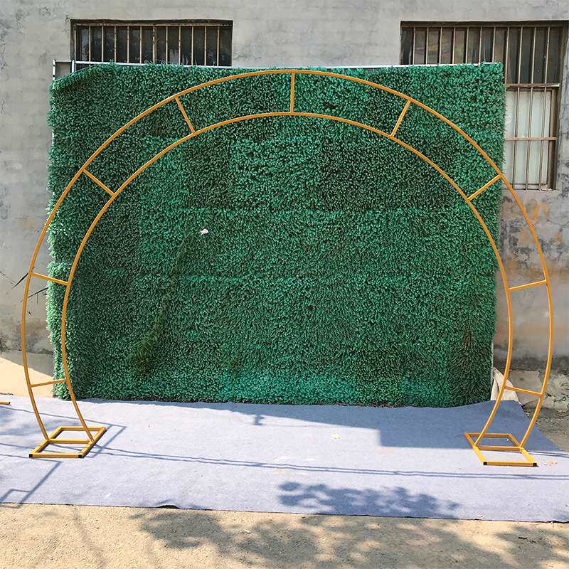 婚礼外贸装饰架子舞台背景装饰迎宾区圆形铁艺拱门路引插花门摆件