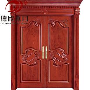 实木复合双开免漆门室内生态门免漆别墅复合套装双开门颜色可设计