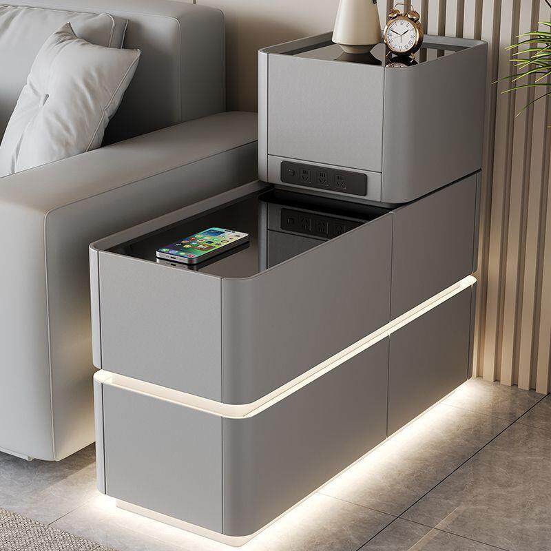 智能沙发边几简约现代侧边抽屉收纳柜多功能家用客厅隔断柜扶手柜