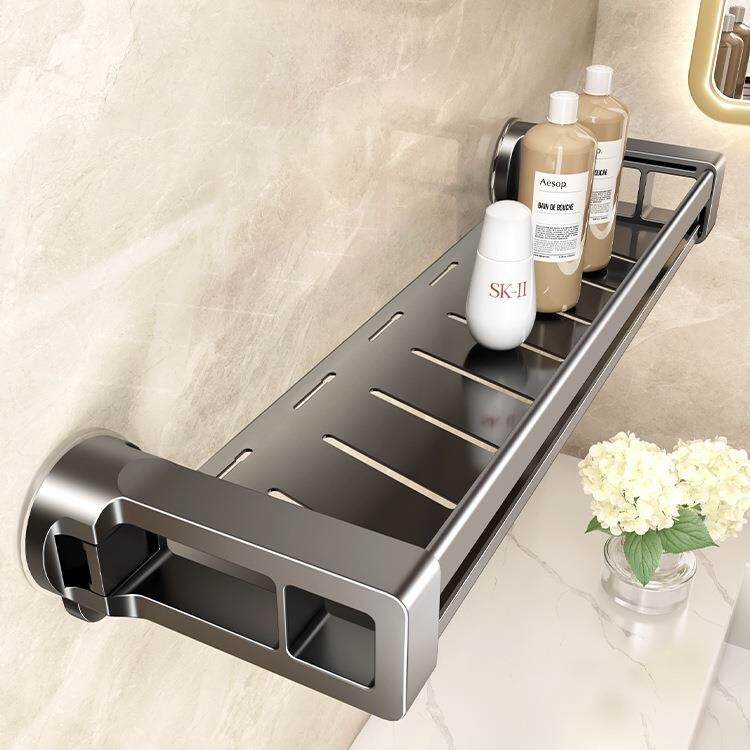 隐藏式吸盘置物架浴室卫生间置物篮免打孔厕所洗漱台墙上壁挂收纳