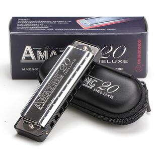 孔声10孔口琴十孔布鲁斯蓝调乐器成人演奏初学者入门C调AM-20D琴