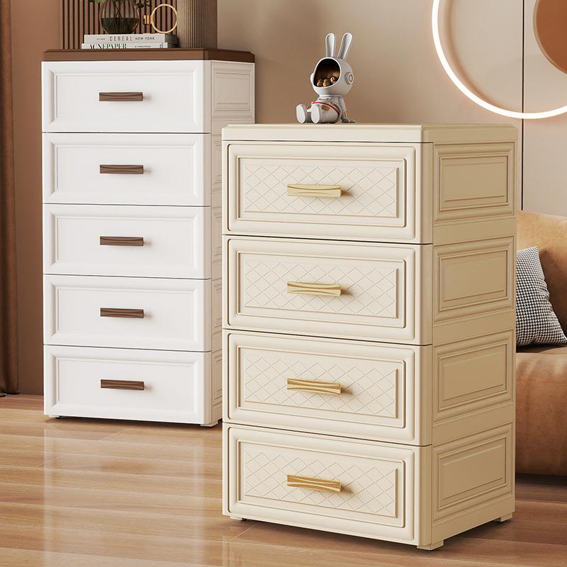 42面宽欧式简约抽屉式收纳柜家用客厅卧室落地多层床头柜五斗柜子