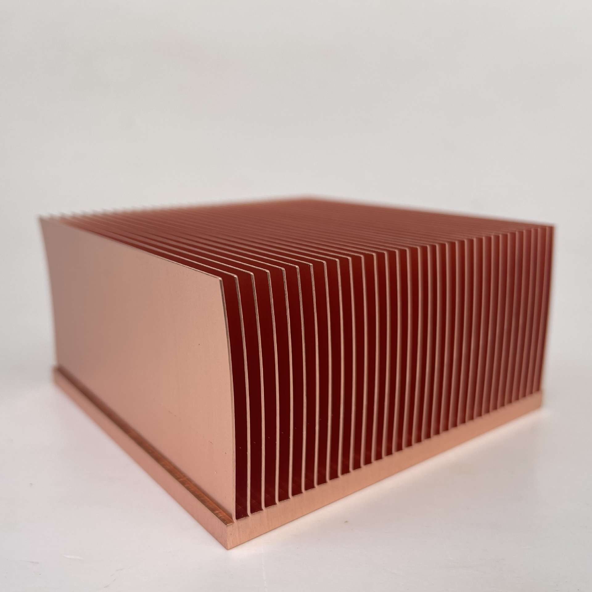 铜铲散热片80x80x40mm 高密齿铲齿散热器铜 工业设备散热