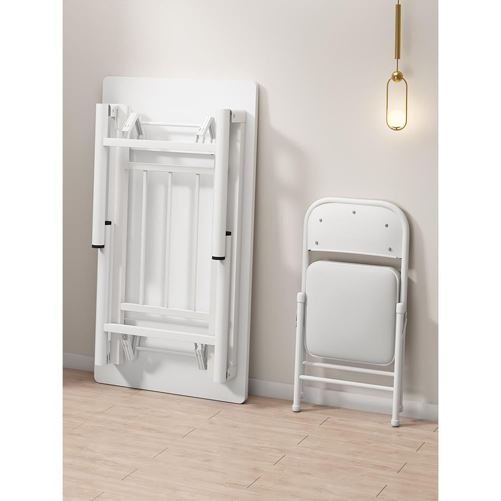 简约长方形电脑桌简易折叠桌子写字桌课桌书桌小户型办公桌培训桌