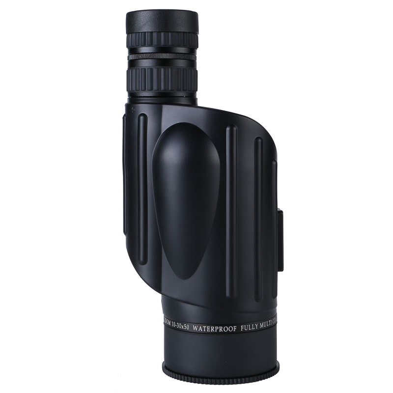 厂家批发高清变倍望远镜 10-30×50单筒望远镜观景镜高倍率户外