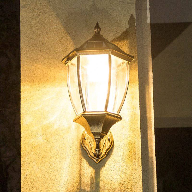 太阳能户外欧式复古壁灯室外工程酒店庭院灯花园小区别墅围墙壁灯