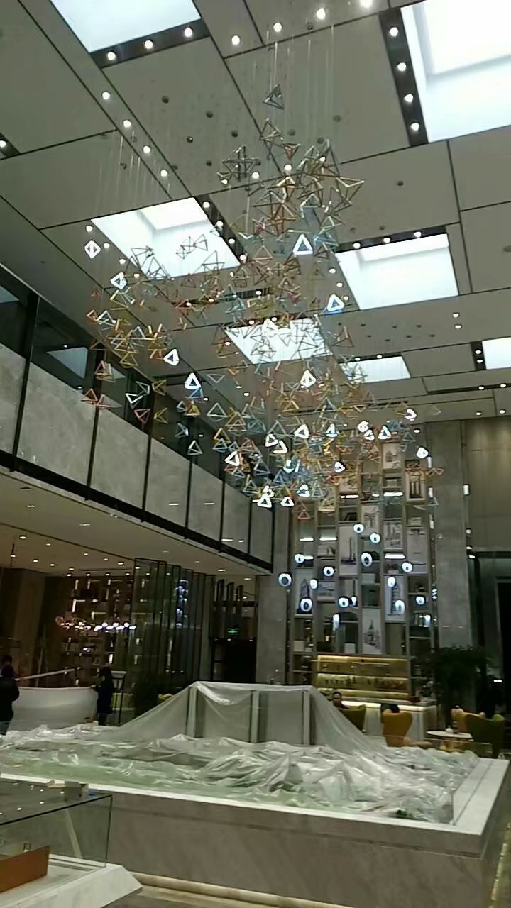 灯具定制 非标工程酒店定制灯具大气酒店楼梯三层别墅吊灯客厅灯