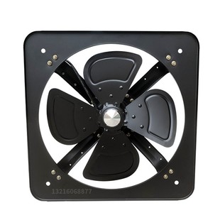 FAD30-4工业黑色方形排风扇防护网/敞开式12寸厨房排风换气扇220V