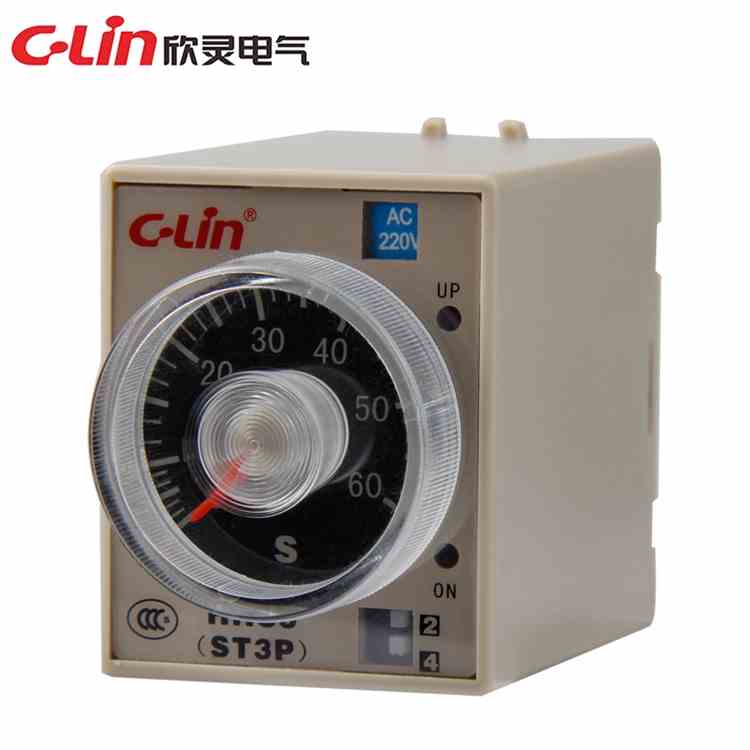 C-Lin欣灵电子式时间继电器HHS5-G ST3PA-G AC220V 通电延时