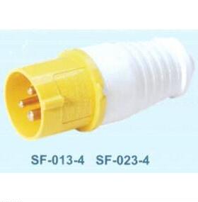 SFE上丰工业插头SF-023-4 32A三极插头 IP44三芯插头 AC110-130V