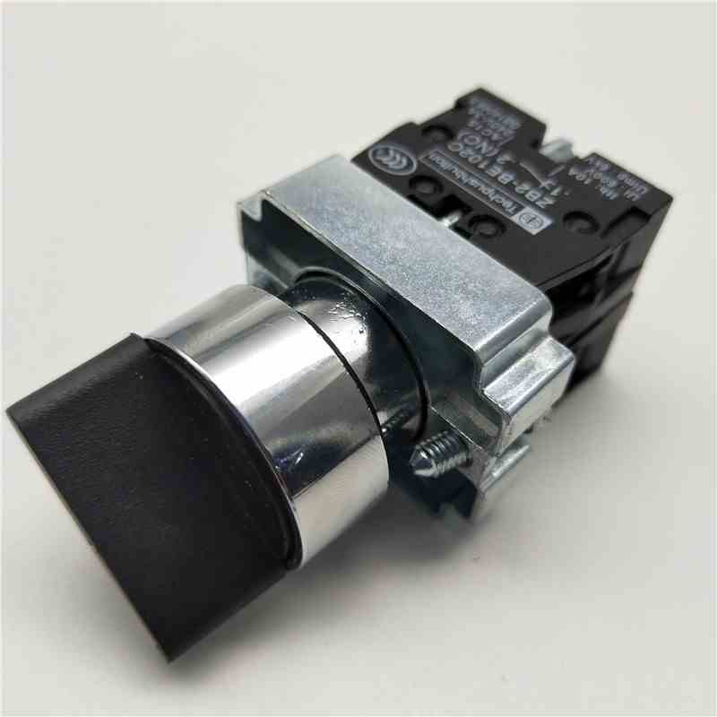 22mm自动复位旋钮开关XB2-BD53C两档位两常开旋转选择按钮开关