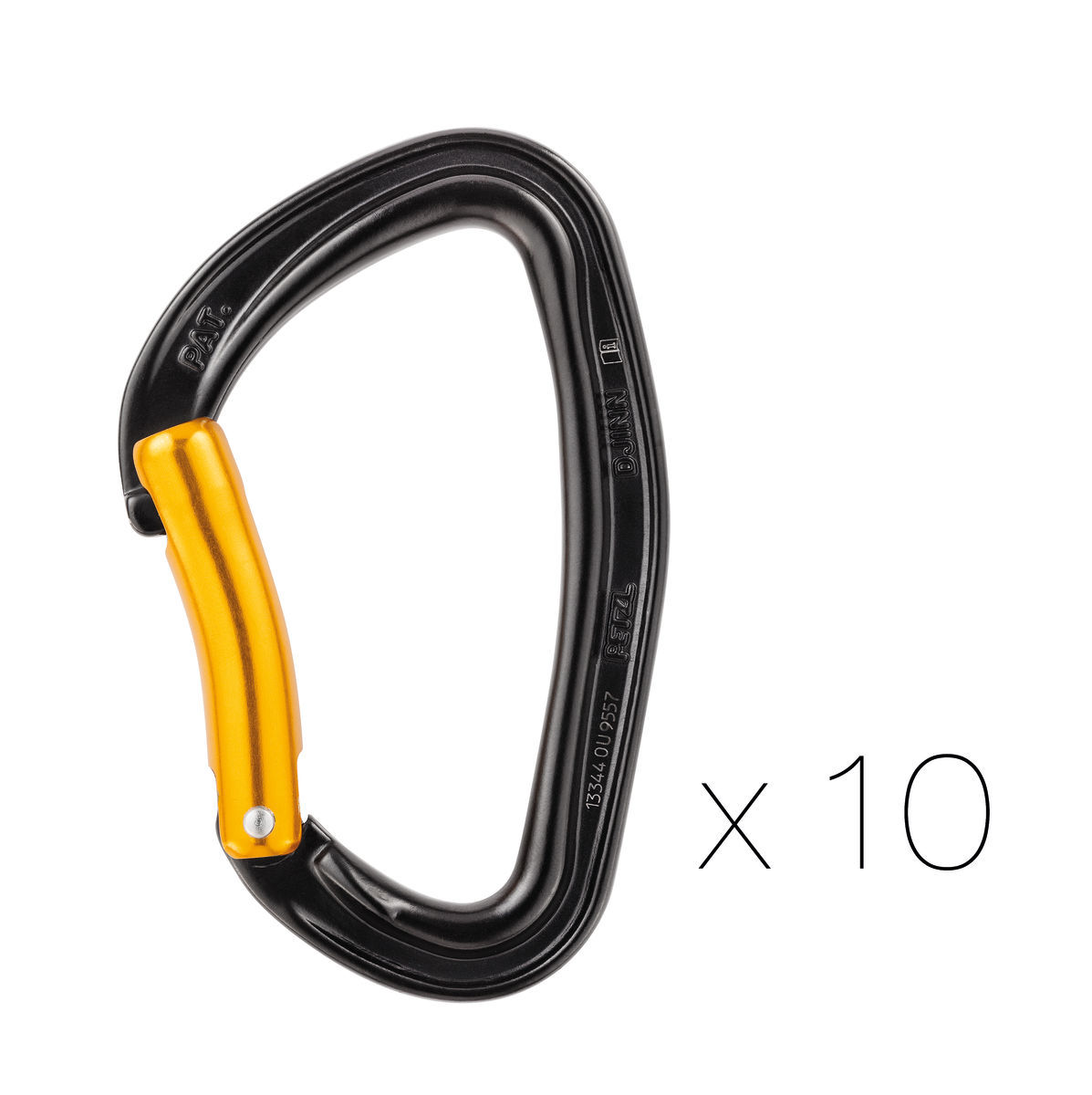 PETZL DJINN STEEL M60APS B 攀岩馆成套弯门登山扣快挂锁扣